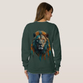 Cartoon Tiger Mascot Sweatshirt (Schwarz voll)