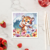 Cartoon Tiger Party Napkin Serviette (Beispiel)