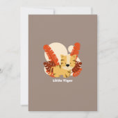 Cartoon Tiger Tiger Drawing Animal Character Art Einladung (Vorderseite)