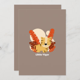 Cartoon Tiger Tiger Drawing Animal Character Art Einladung