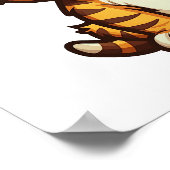 Cartoon Tigerbild Poster (Ecke)
