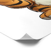 Cartoon Tigerbild Poster (Ecke)
