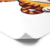 Cartoon Tigerbild Poster (Ecke)