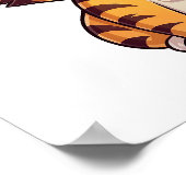 Cartoon Tigerbild Poster (Ecke)