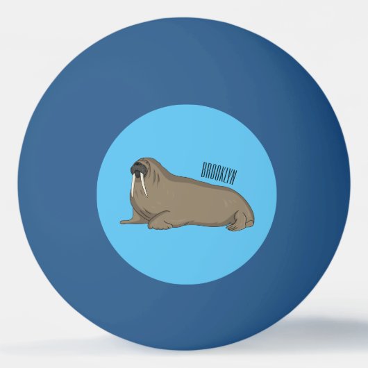 Cartoon Tischtennisball (Vorderseite)