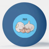 Cartoon Tischtennisball (Rückseite)