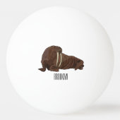 Cartoon Tischtennisball (Rückseite)