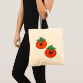 Cartoon-Tomate-Tasche Tragetasche (Vorderseite (Produkt))
