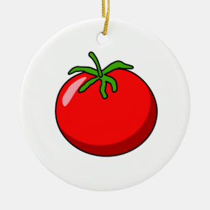 Cartoon-Tomate-Verzierung Keramik Ornament