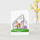 Cartoon-Torhüter-Mitteilungskarten Karte (Gelbe Blume)