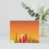 Cartoon Toronto Postkarte (Stehend Vorderseite)