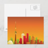 Cartoon Toronto Postkarte (Vorne/Hinten)