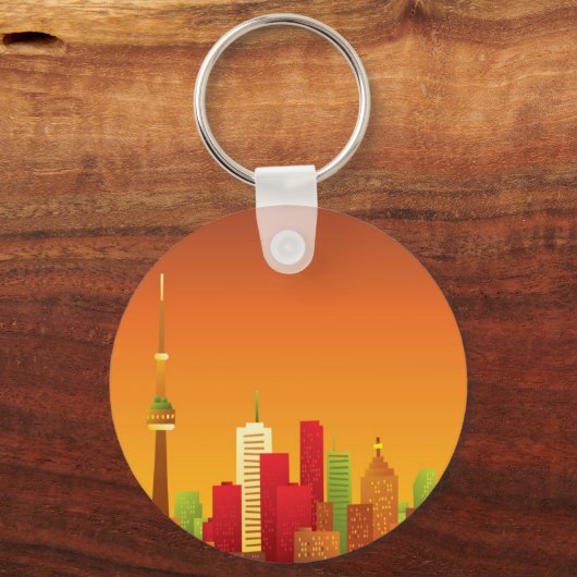 Cartoon Toronto Schlüsselanhänger (Vorderseite)