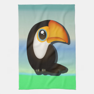 Cartoon Toucan Handtuch