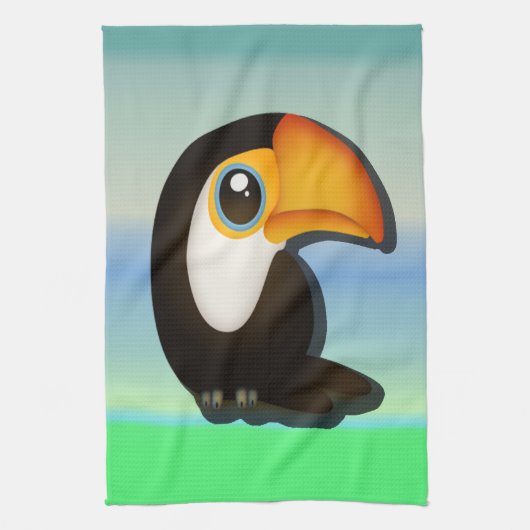 Cartoon Toucan Handtuch (Vertikal)