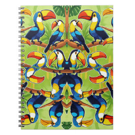 Cartoon Toucans Notizblock