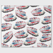 Cartoon Toy Ambulances Geschenkpapier (Flach)