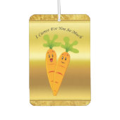 Cartoon trägt große Augen und ein Lächeln zum Gehe Autolufterfrischer (Vorderseite)