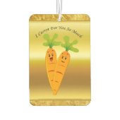 Cartoon trägt große Augen und ein Lächeln zum Gehe Autolufterfrischer (Rückseite)