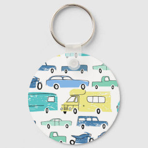 Cartoon Transport: Spaß für Kinder in der Stadt. Schlüsselanhänger