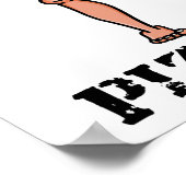 Cartoon Trash Pizza Boxing Poster (Ecke)