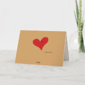 Cartoon trauerte Moskitos mit Herz und Text Karte (Rückseite)