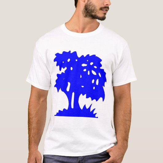 Cartoon Tree - Blue T-Shirt (Vorderseite)