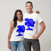 Cartoon Tree - Blue T-Shirt (Unisex)