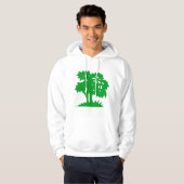 Cartoon Tree - Grasgrün Hoodie (Vorne ganz)