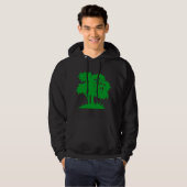 Cartoon Tree - Grasgrün Hoodie (Vorne ganz)