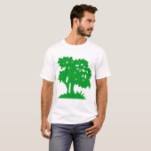 Cartoon Tree - Grasgrün T-Shirt (Vorne ganz)
