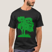 Cartoon Tree - Grasgrün T-Shirt (Vorderseite)
