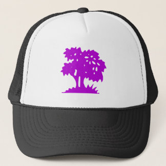 Cartoon Tree - Lila Truckerkappe