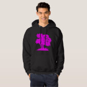Cartoon Tree - magenta Hoodie (Vorne ganz)