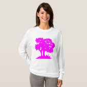 Cartoon Tree - magenta T-Shirt (Vorne ganz)