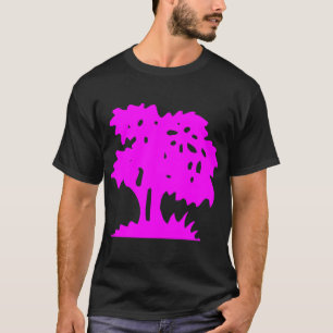 Cartoon Tree - magenta T-Shirt
