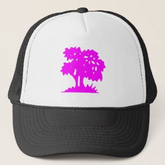 Cartoon Tree - magenta Truckerkappe