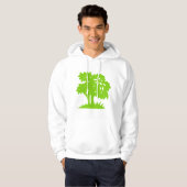 Cartoon Tree - Martian Green Hoodie (Vorne ganz)