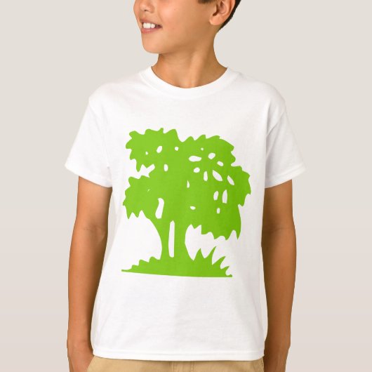 Cartoon Tree - Martian Green T-Shirt (Vorderseite)