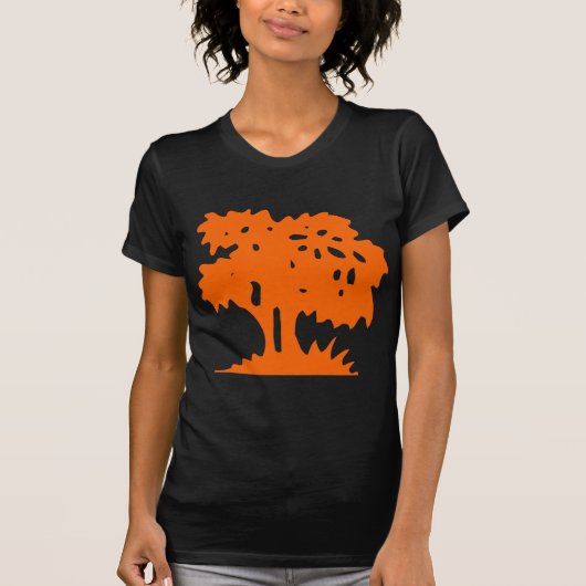Cartoon Tree - Orange T-Shirt (Vorderseite)