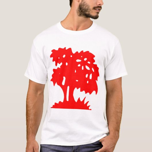 Cartoon Tree - Red T-Shirt (Vorderseite)