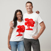 Cartoon Tree - Red T-Shirt (Unisex)
