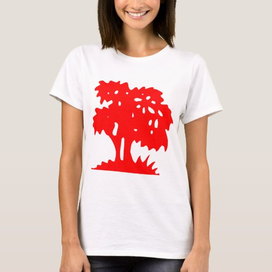 Cartoon Tree - Red T-Shirt (Vorderseite)