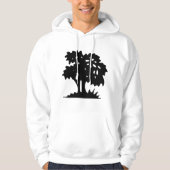 Cartoon Tree - Schwarz Hoodie (Vorderseite)