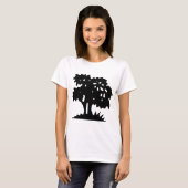 Cartoon Tree - Schwarz T-Shirt (Vorne ganz)