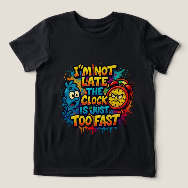 Cartoon Tri-Blend Shirt (Design Vorderseite)