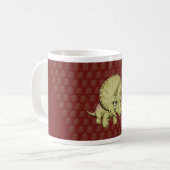 Cartoon Triceratops Kaffeetasse (Vorderseite Links)