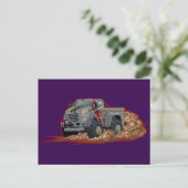 Cartoon truck postkarte (Stehend Vorderseite)