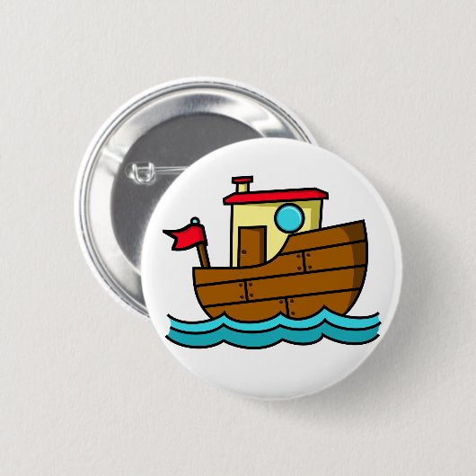 Cartoon Tug Button (Vorne & Hinten)