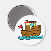 Cartoon Tug Magnet (Vorderseite/Rückseite)